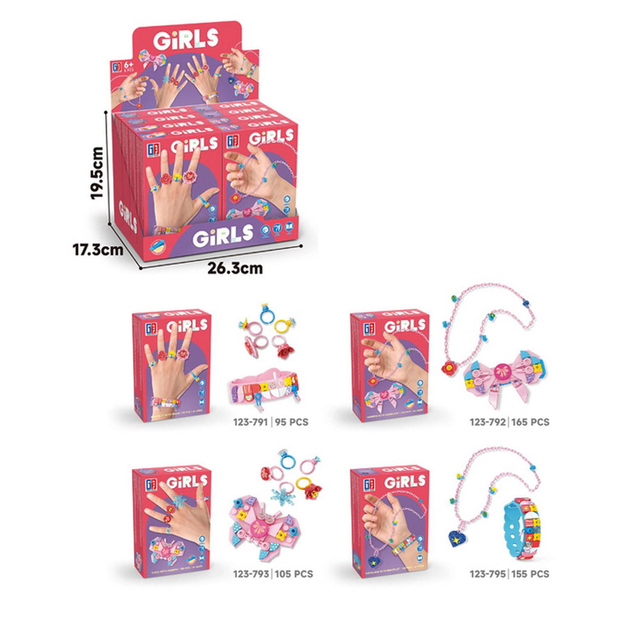 SET BELLEZA ARMAR JOYAS 4 MODELOS