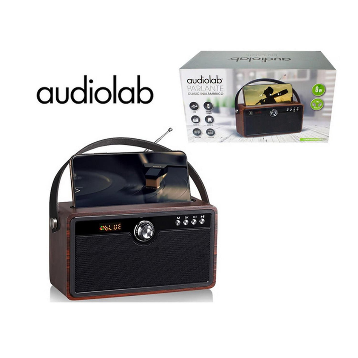 PARLANTE MADERA BT AUDIOLAB