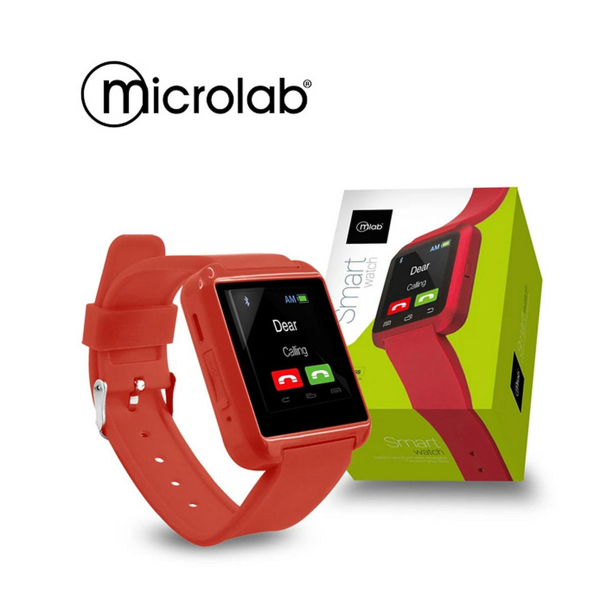 RELOJ SMARTWATCH BLUETOOTH ROJO MLAB